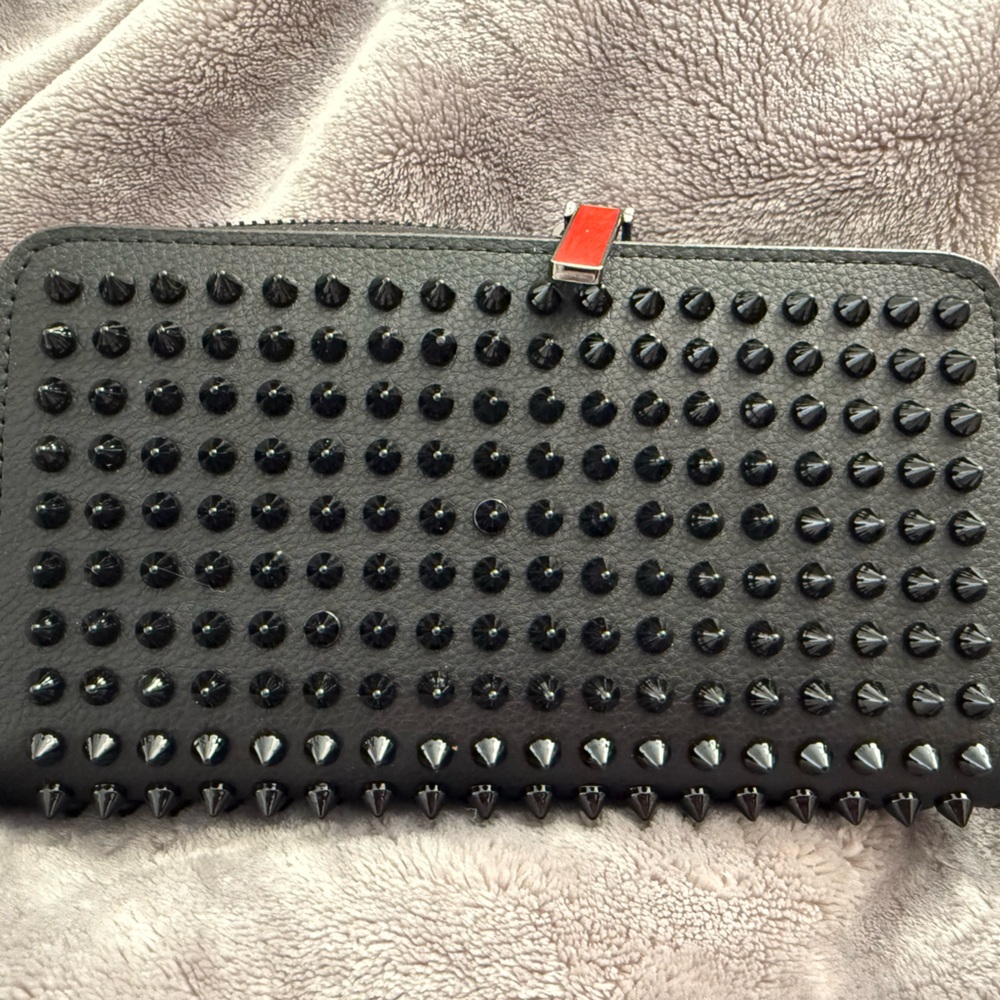 Black Studded Wallet